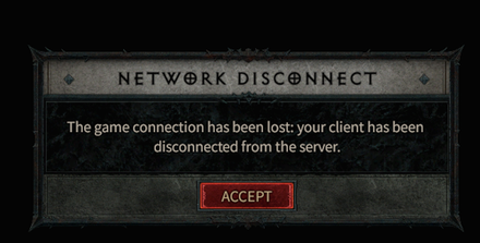 Diablo 4 - Network Disconnection