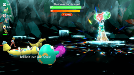 Pokemon Scarlet and Violet SV - Bellibolt Using Acid Spray