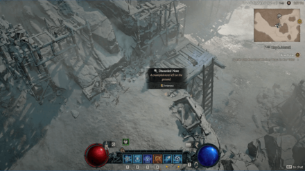 Discarded Note Location