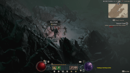 Diablo 4 - Altar of Lilith #16 Fractured Peaks Frigid Expanse Map