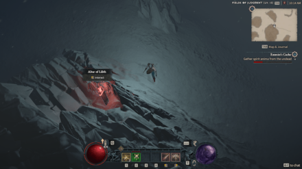 Diablo 4 - Altar of Lilith #27 Fractured Peaks Seat of the Heavens Map