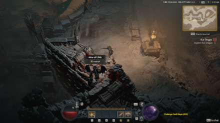 Diablo 4 - Altar of Lilith #13 Fractured Peaks Sarkova Pass Map