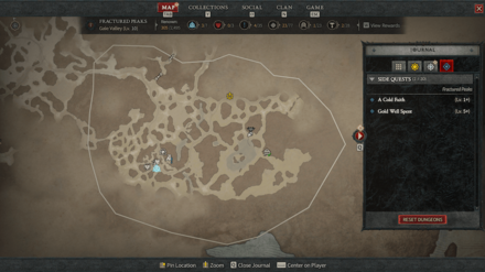 Diablo 4 - Altar of Lilith #21 Fractured Peaks Dobrev Taiga Map