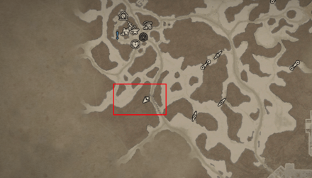 Diablo 4 - Altar of Lilith #9 Fractured Peaks Sarkova Pass Map