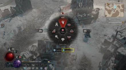 Customize Emote Wheel