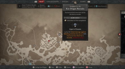 Kor Dragan Barracks Map Location