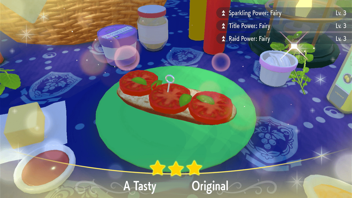 Raid Power Fairy Tomato Sandwich Lv. 3 - Pokemon Scarlet and Violet (SV)
