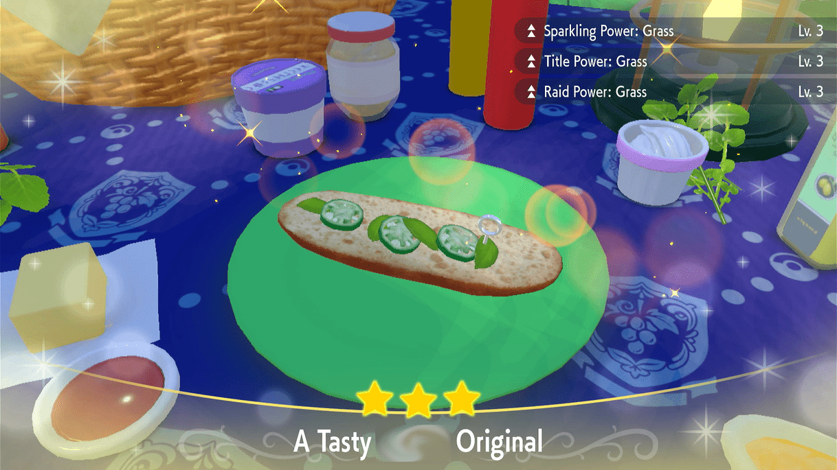 Raid Power Grass Jalapeño Sandwich Lv. 3 - Pokemon Scarlet and Violet (SV)