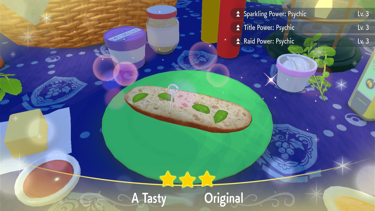 Raid Power Psychic Vinegar Sandwich Lv. 3 - Pokemon Scarlet and Violet (SV)