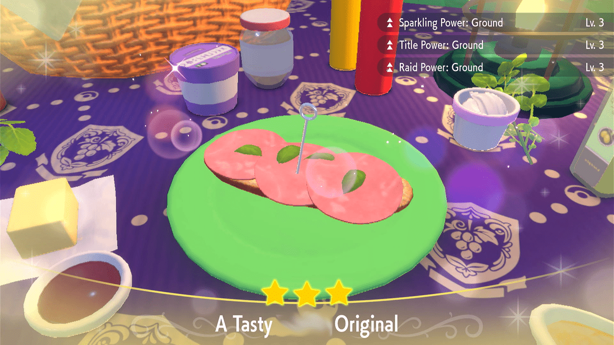 Raid Power Ground Ham Sandwich Lv. 3 - Pokemon Scarlet and Violet (SV)