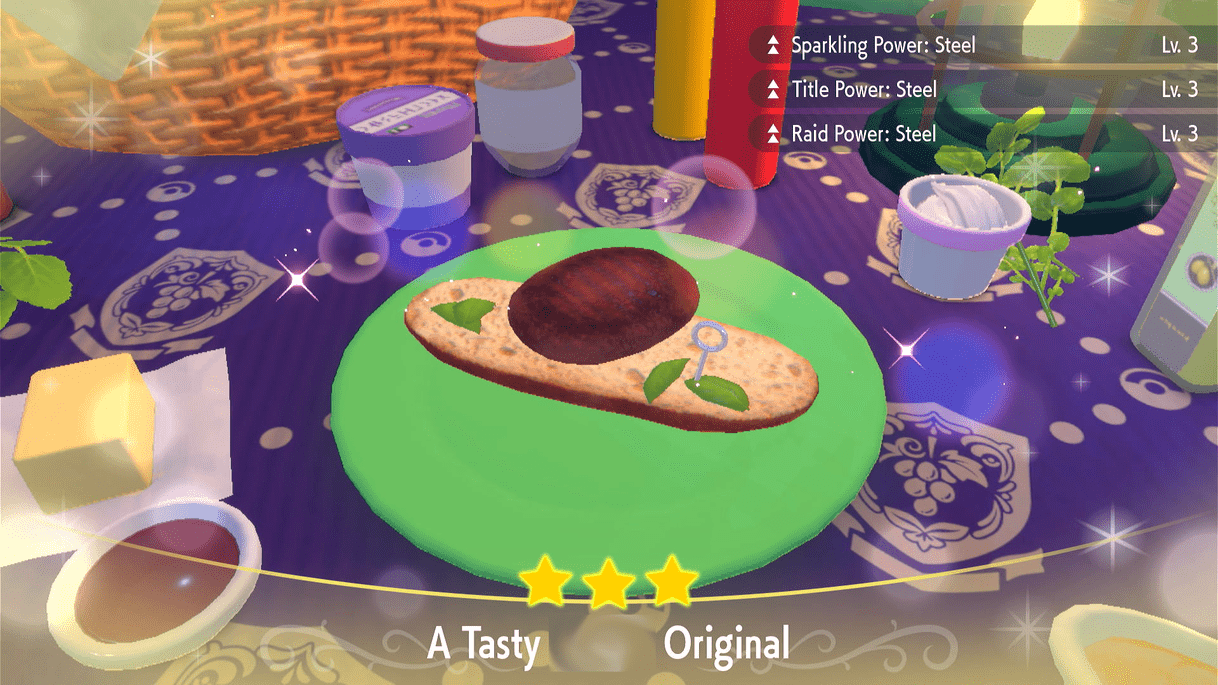 Raid Power Steel Hamburger Sandwich Lv. 3 - Pokemon Scarlet and Violet (SV)