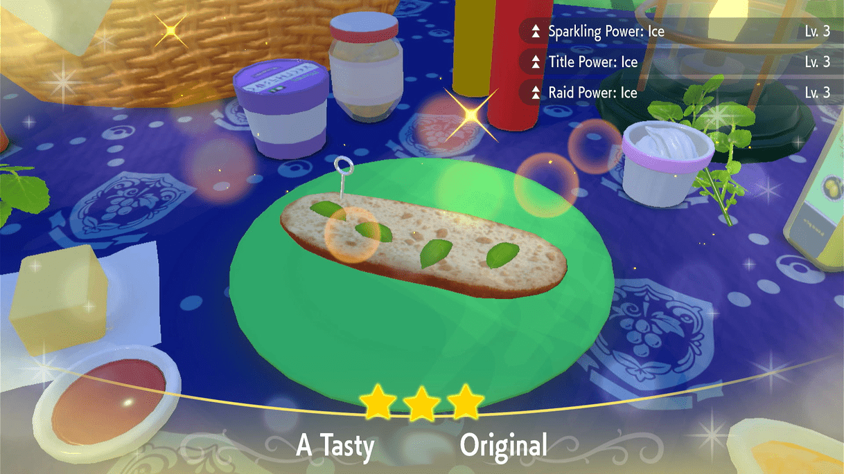 Raid Power Ice Pepper Sandwich Lv. 3 - Pokemon Scarlet and Violet (SV)