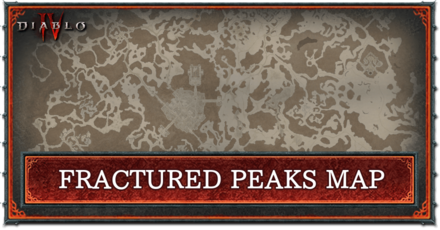 Diablo 4 - Fractured Peaks Map