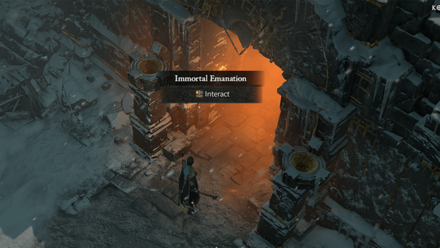 Diablo 4 - Immortal Emanation Fractured Peaks Frigid Expanse Map