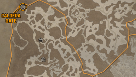 Diablo 4 - Caldera Gate Fractured Peaks The Pallid Glade Map