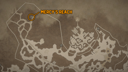 Diablo 4 - Mercy’s Reach Fractured Peaks Sarkova Pass Map