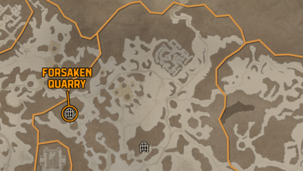 Diablo 4 - Forsaken Quarry Fractured Peaks Frigid Expanse Map