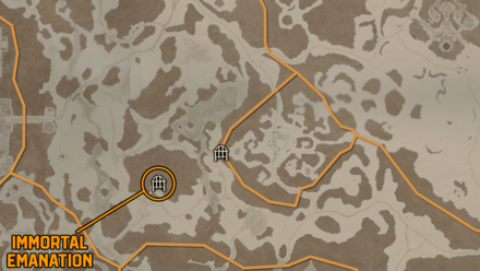 Diablo 4 - Immortal Emanation Fractured Peaks Frigid Expanse Map