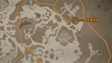 Diablo 4 - Zenith Fractured Peaks Seat of the Heavens Map