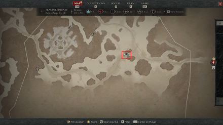 Diablo IV - A Cold Faith Map View