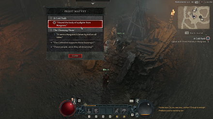 Diablo IV - Priest Matvey in A Cold Faith