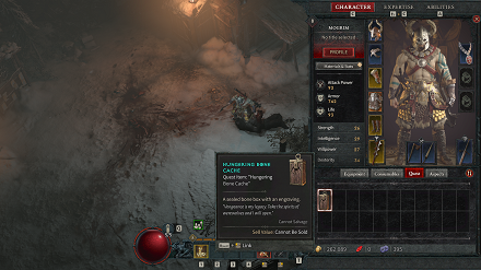 Diablo IV - The Hunger Bone Cache World View