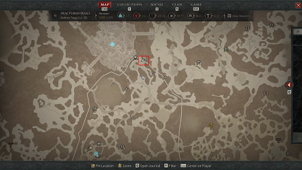 Diablo IV - Faded Old Painting Map View