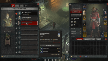 Diablo 4 - How to Upgrade Health Potions