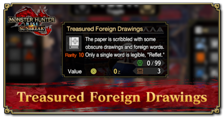 Monster Hunter Rise (MH Rise) - Treasured Foreign Drawings Banner
