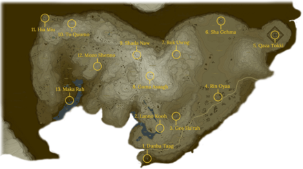 Hebra Tower Region Shrine Map Guide