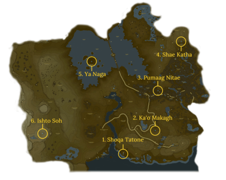 Lake Tower Region Shrine Map Guide