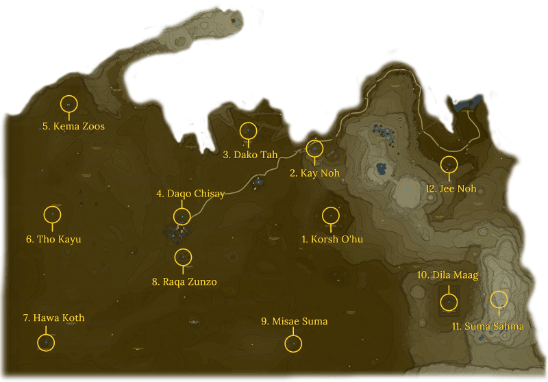 Zelda BotW map – find all those Koroks with ease