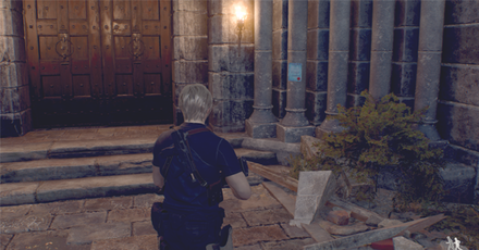 Resident Evil 4 Remake - Blue Medallion Castle Gate Overworld