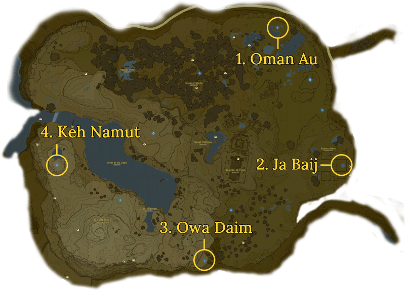 Find every item, weapon and shrine in 'Zelda: Breath of the Wild' with this  map