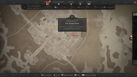 Diablo IV - The Sealed Door Map View