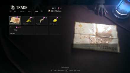 BIOHAZARD RE_4 - Exchange Spinels for Treasure Map