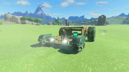 Zelda TOTK - Four wheel, ground vehicle