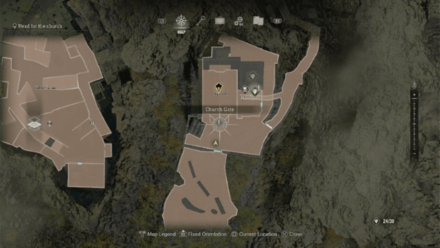 Resident Evil 4 Remake - Church Key Door Map