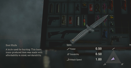 Resident Evil 4 Remake - Boot Knife Stats