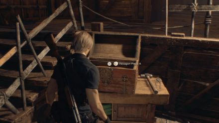 Resident Evil 4 Remake - Hexagon Piece A In-Game