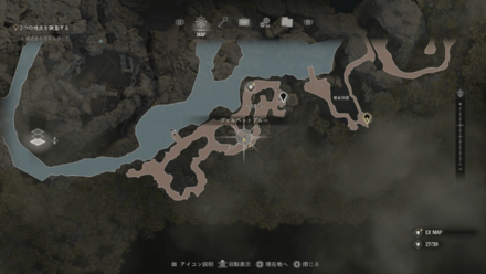 Resident Evil 4 Remake - Big Cave Shrine Velvet Blue Map