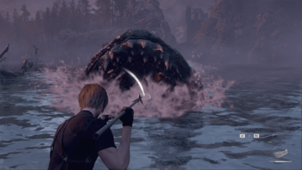 Resident Evil 4 Remake - Aim and Throw Harpoons On the Boat