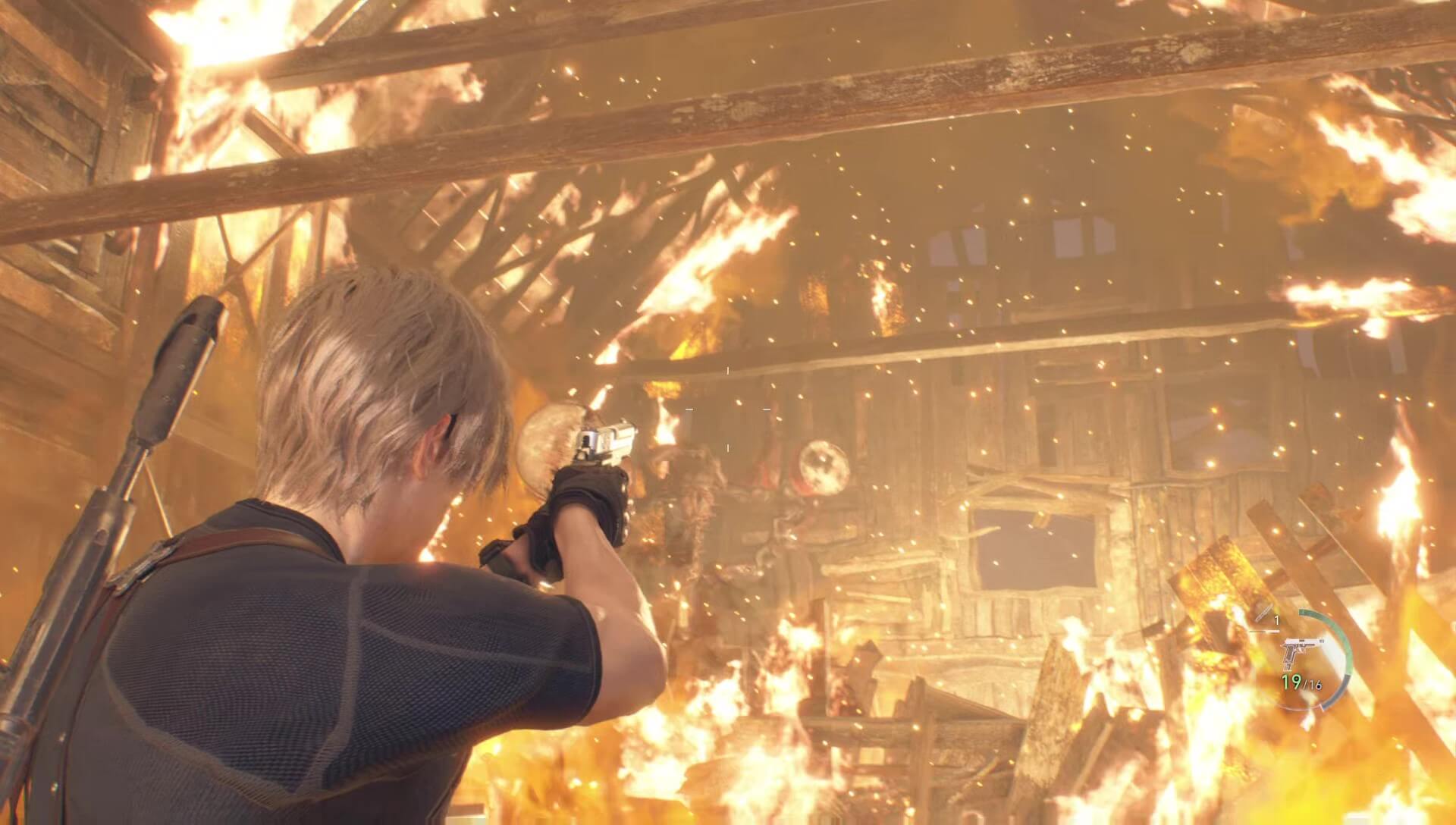 RE4 Remake - Use Explosive Barrels on Mendez