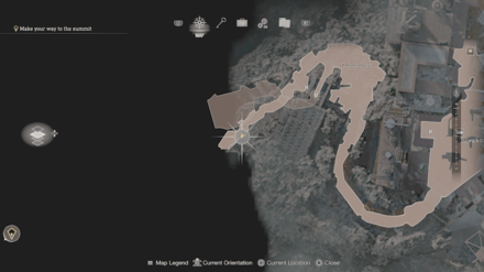 Resident Evil 4 Remake - Blue Medallion Cliffside Ruins Map