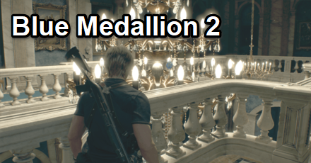 Grand Hall Blue Medallion 2 Location  Resident Evil 4 Remakemode:scale