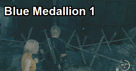 Cargo Depot Blue Medallion 1 Location  Resident Evil 4 Remakemode:scale