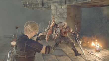 Krauser Fight Resident Evil 4 Remake