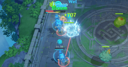 Genshin - Cryo-Dendro to Remove Mechanici Shield