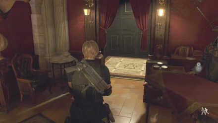 Resident Evil 4 Remake - Grand Hall Shooting Range Elevator In-Game
