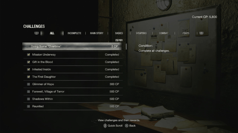 Resident Evil 4 Remake - Challenges
